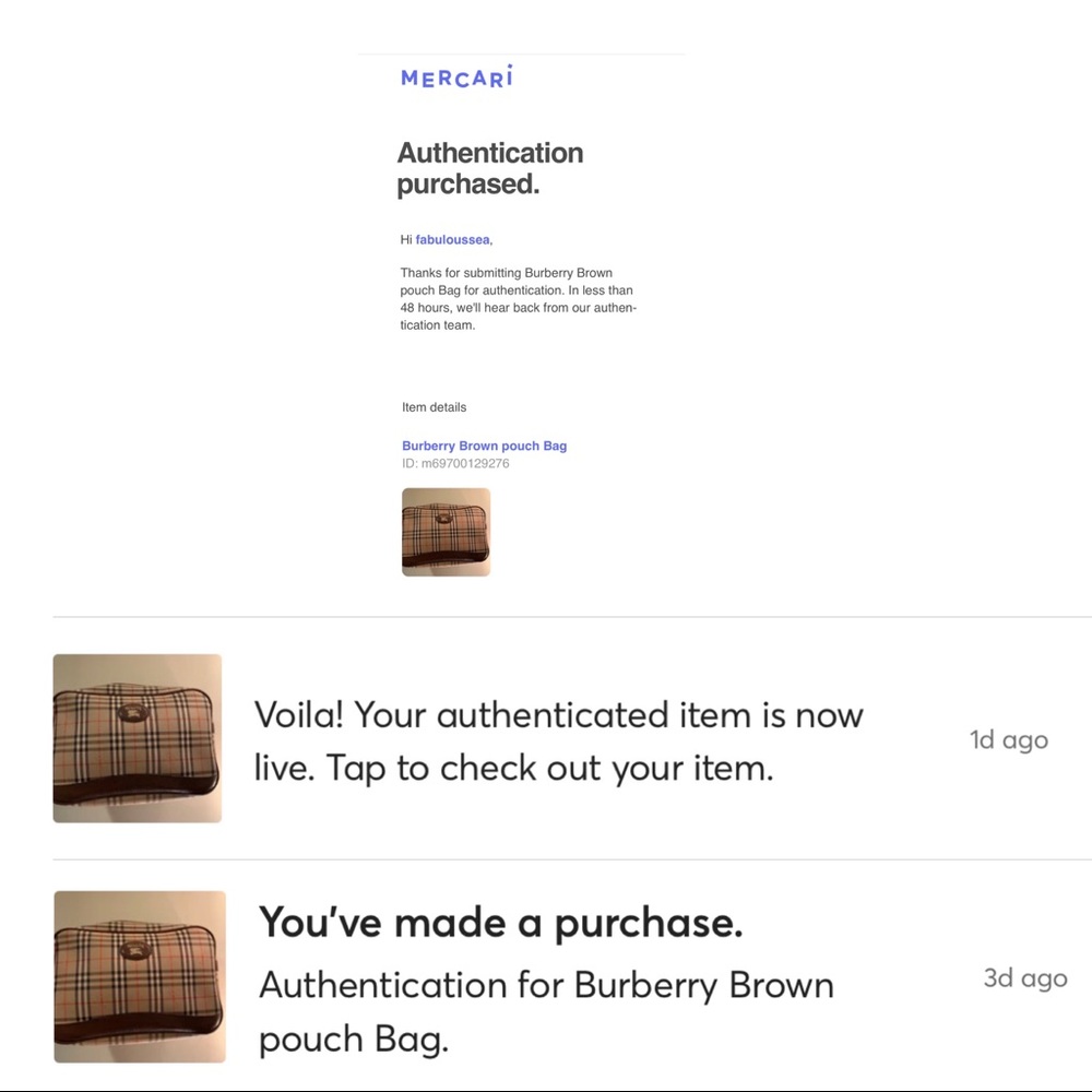 Burberry Tan Brown Pouch Bag - Picture 12 of 12